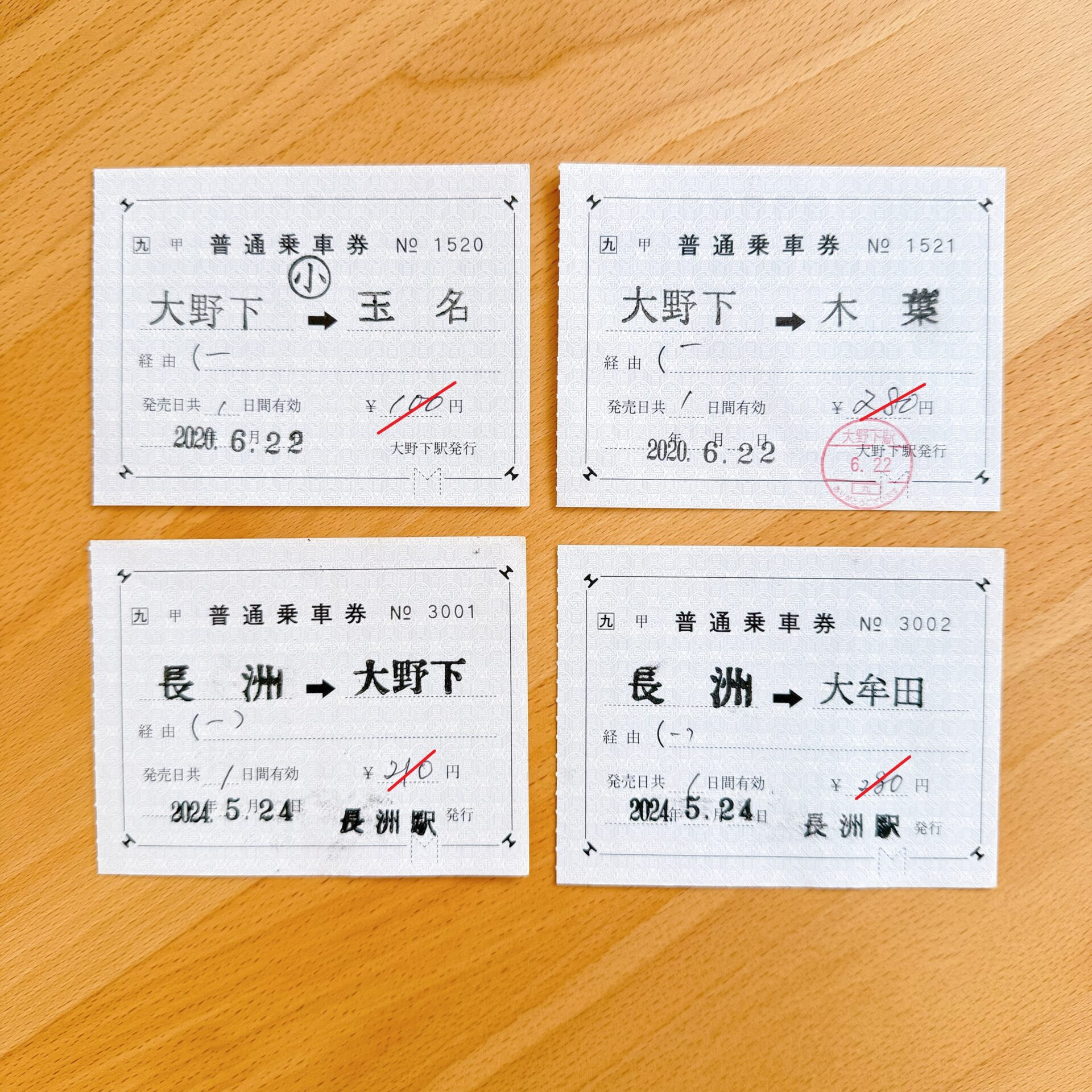 JR九州管内の簡易委託駅めぐり＆手売りきっぷ収集～まだまだ残るPOS券