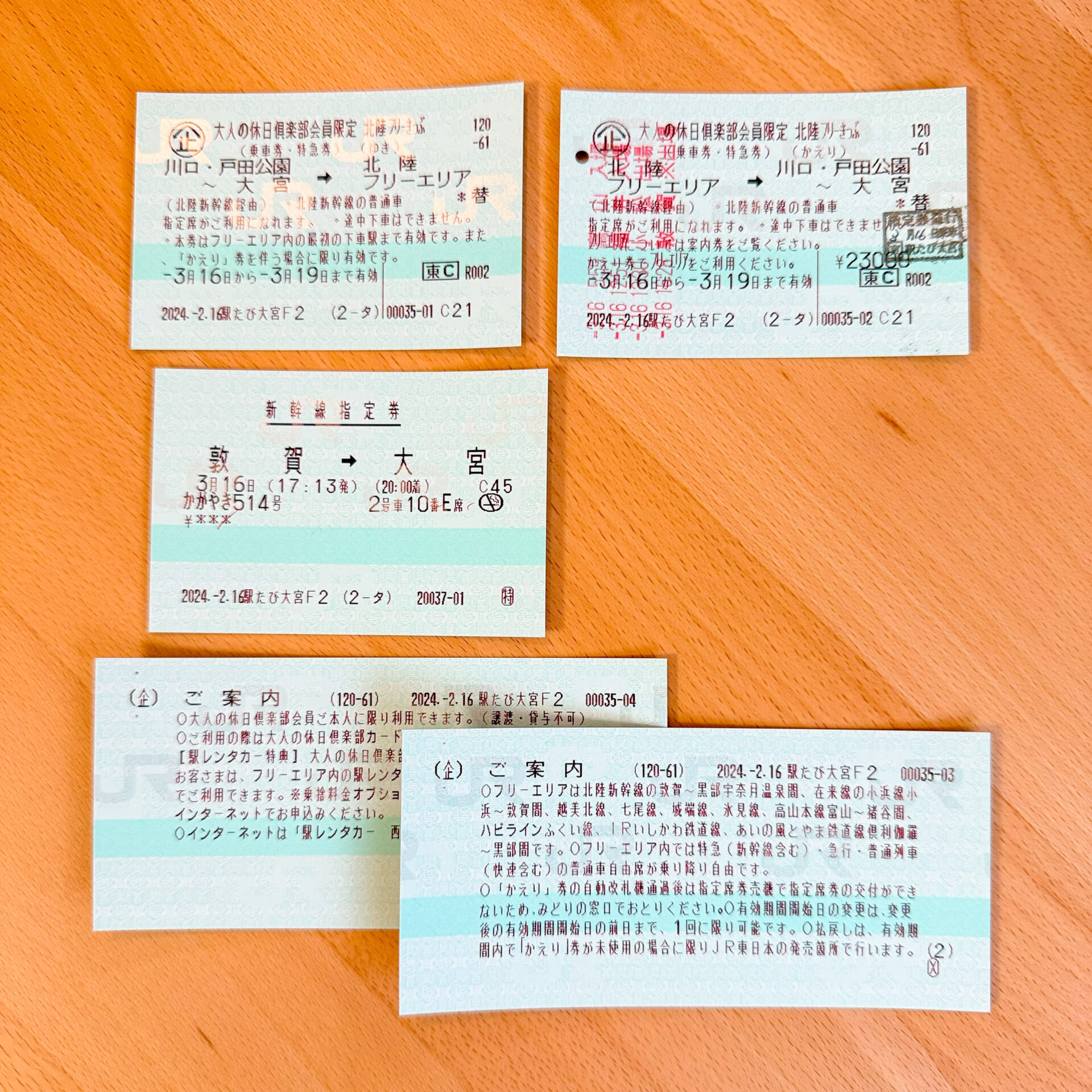 北陸フリーきっぷ