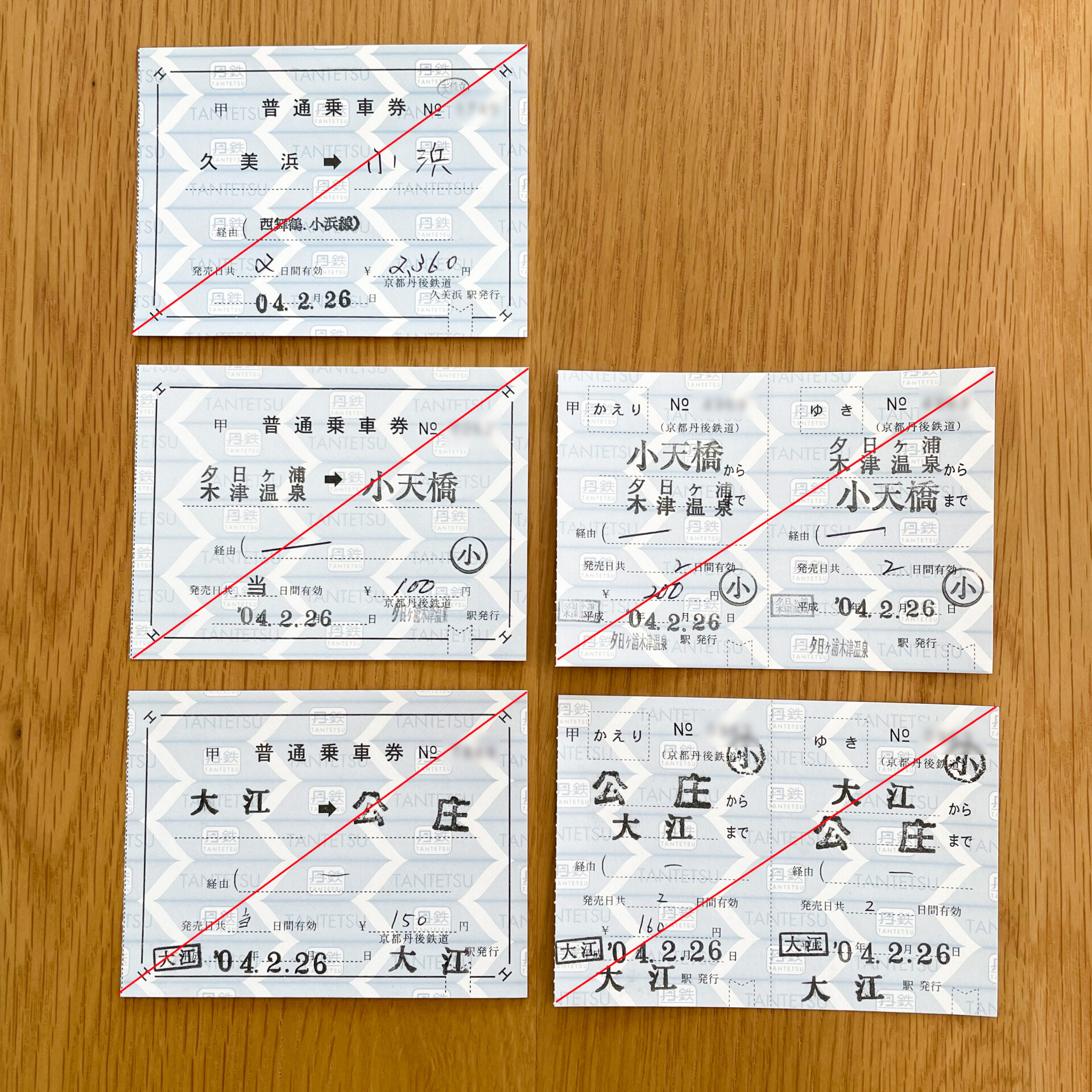 レア！No. 0001 通勤定期乗車券 宮津駅 常備 京都丹後鉄道」きっぷ鉄ガイド～駅めぐり用の乗車券・手売りきっぷを
