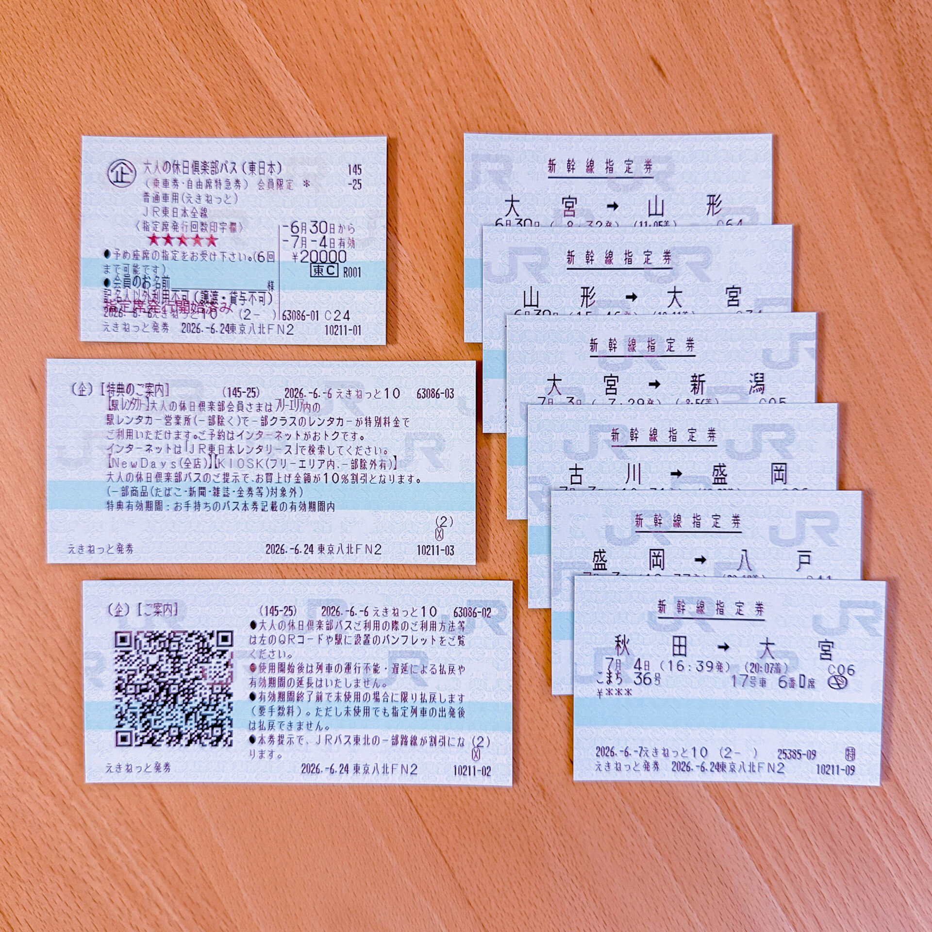 大人の休日俱楽部パス一式