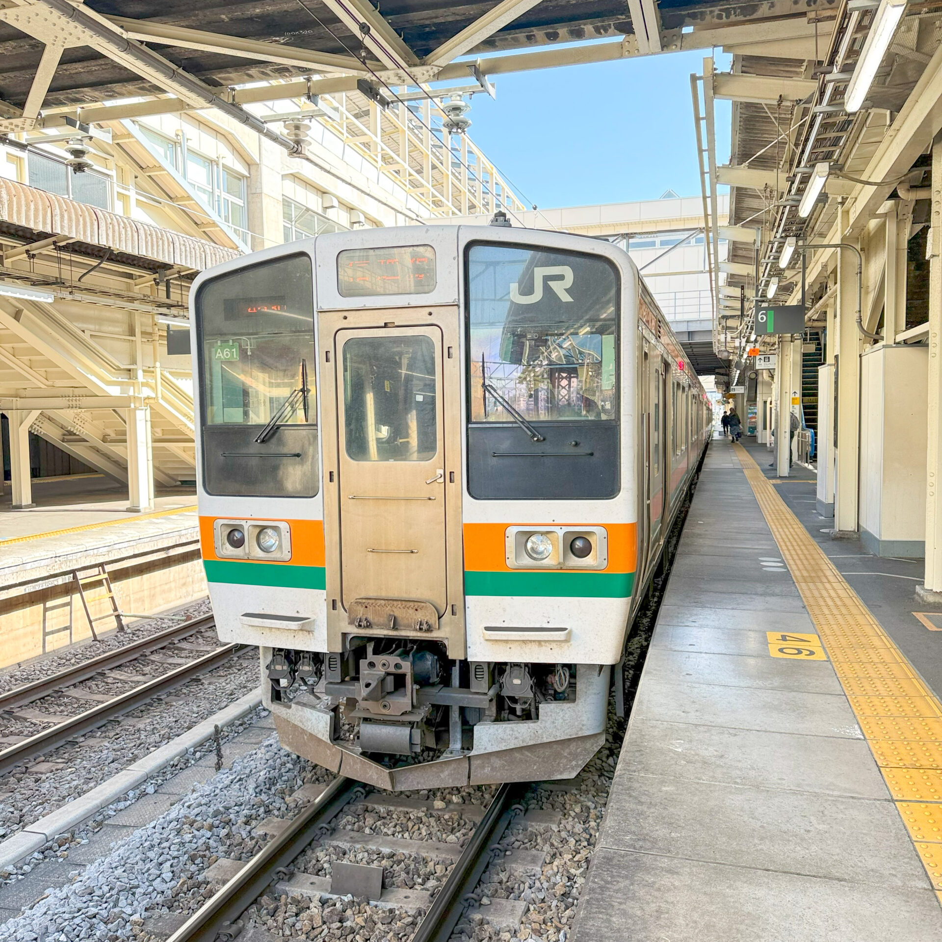 両毛線普通列車高崎駅にて