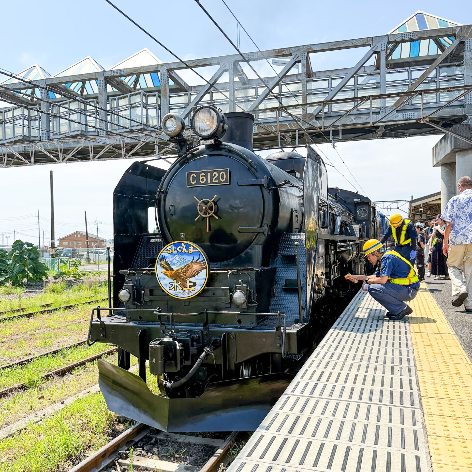 SLぐんま水上号渋川駅にて