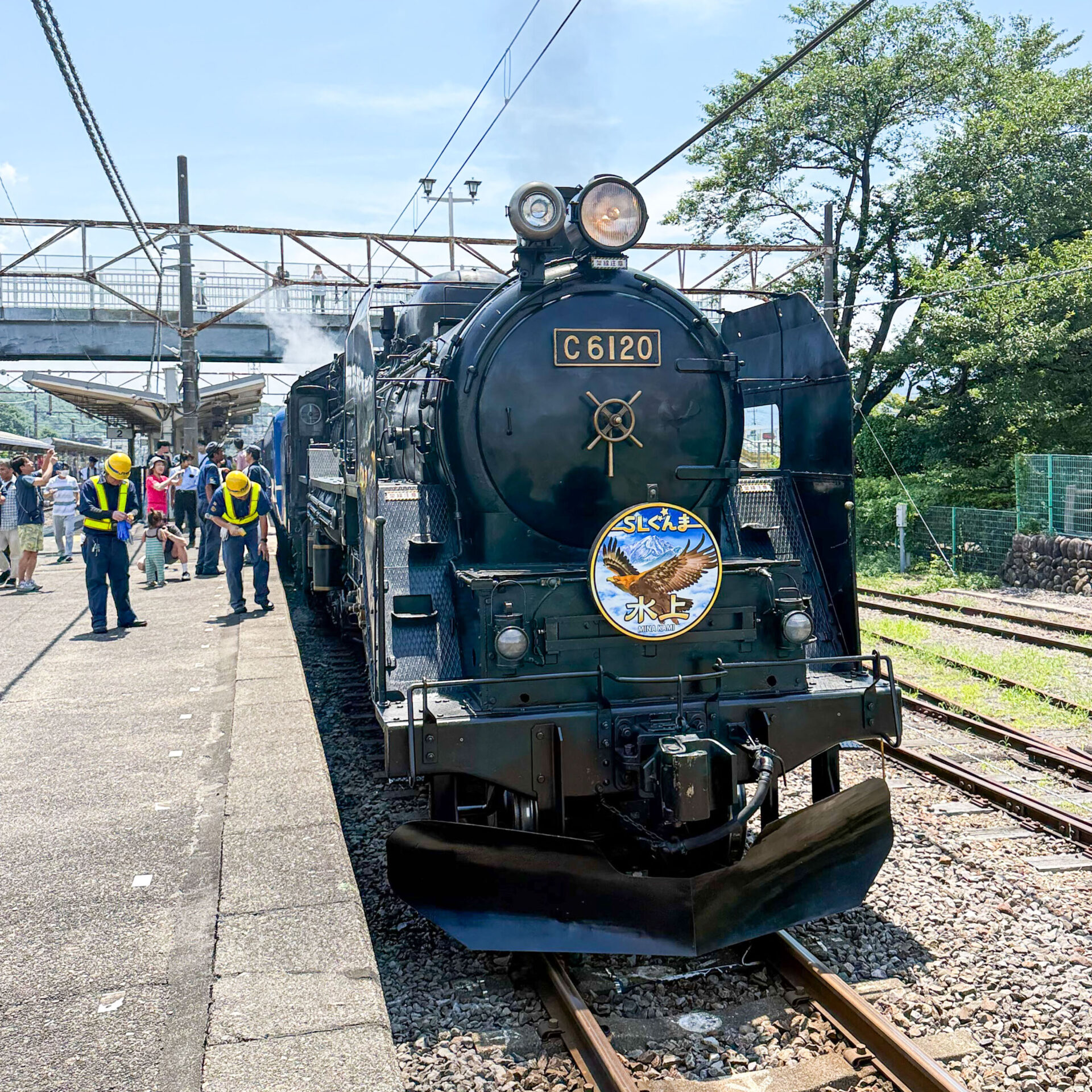 C61-20号機沼田駅にて