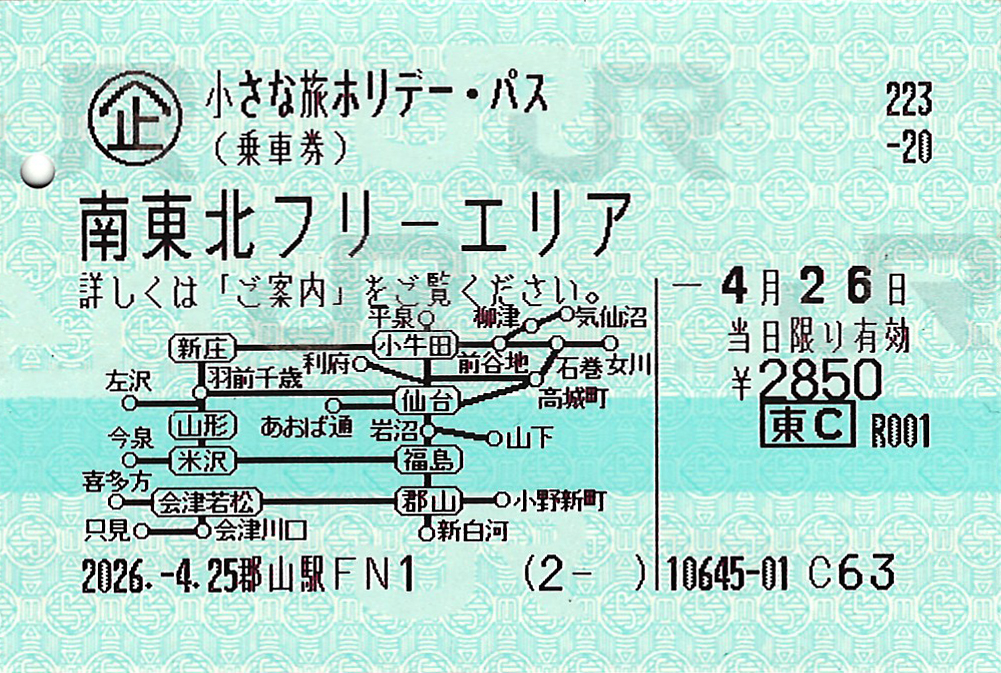 小さな旅ホリデー・パス