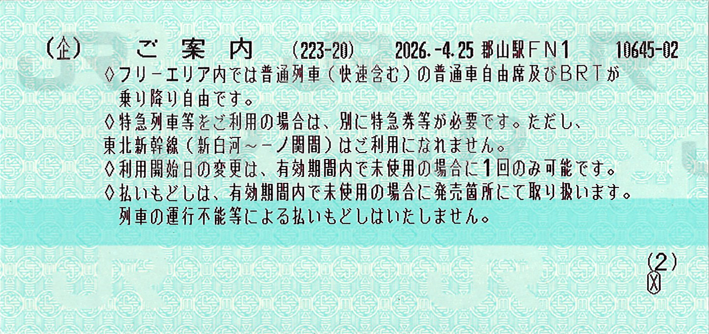 小さな旅ホリデー・パス