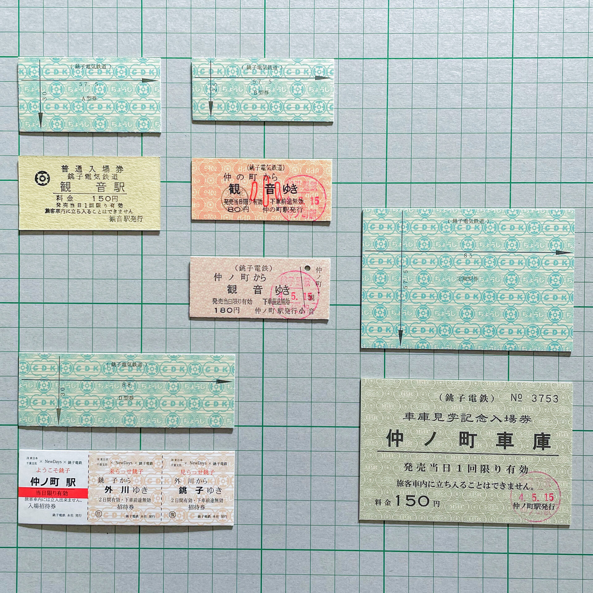 銚子電鉄の硬券