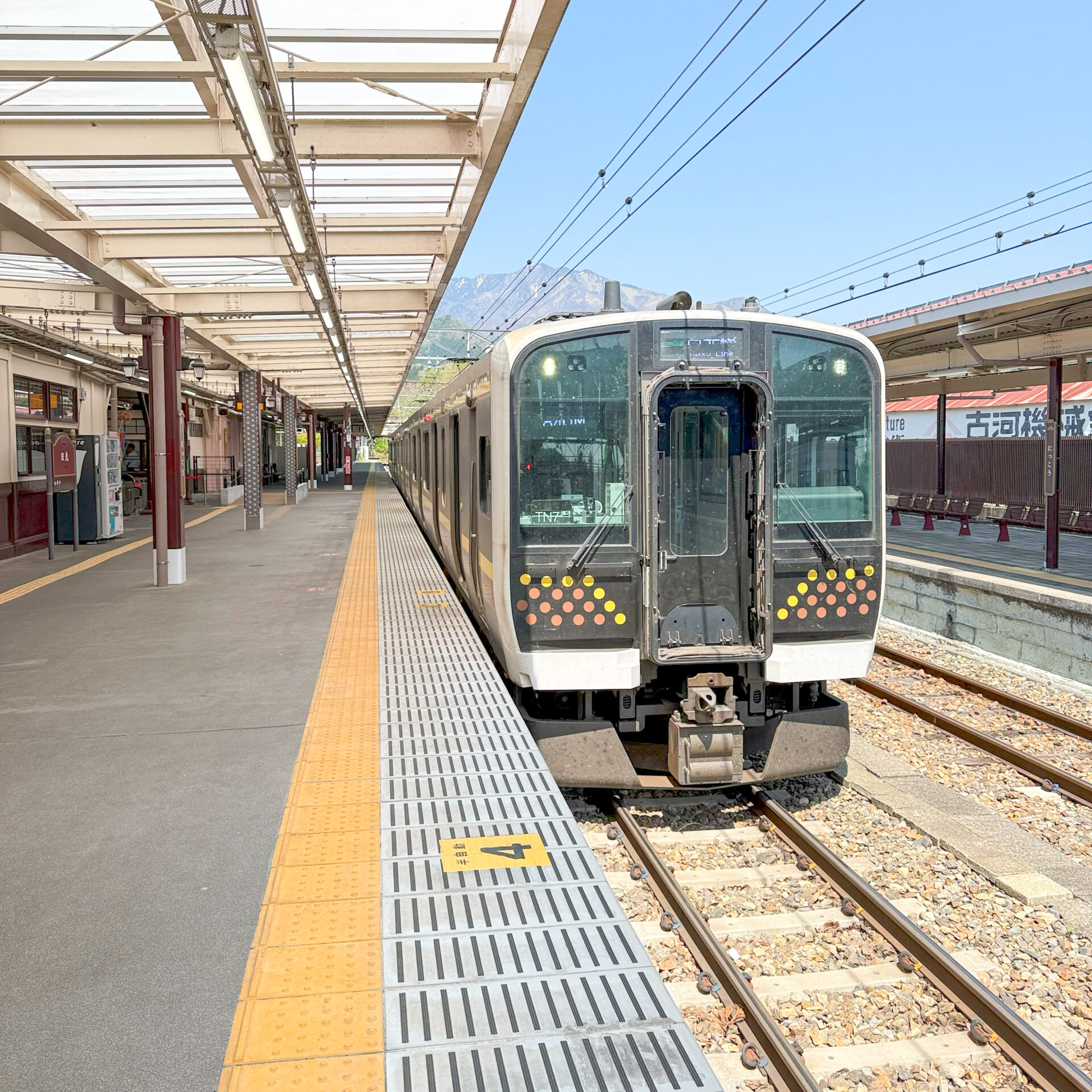 JR日光線普通列車日光駅にて