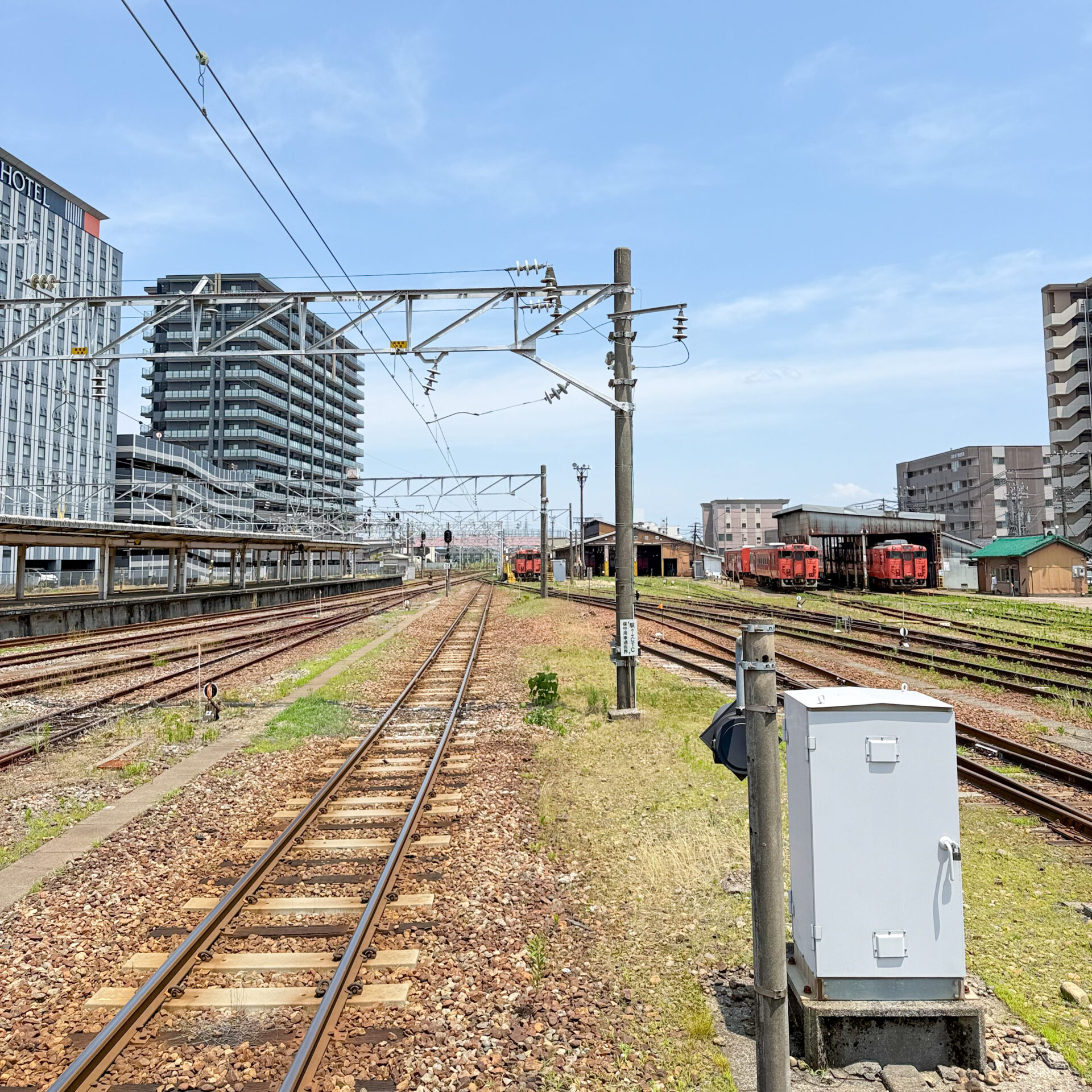 高岡駅構内での転線体験
