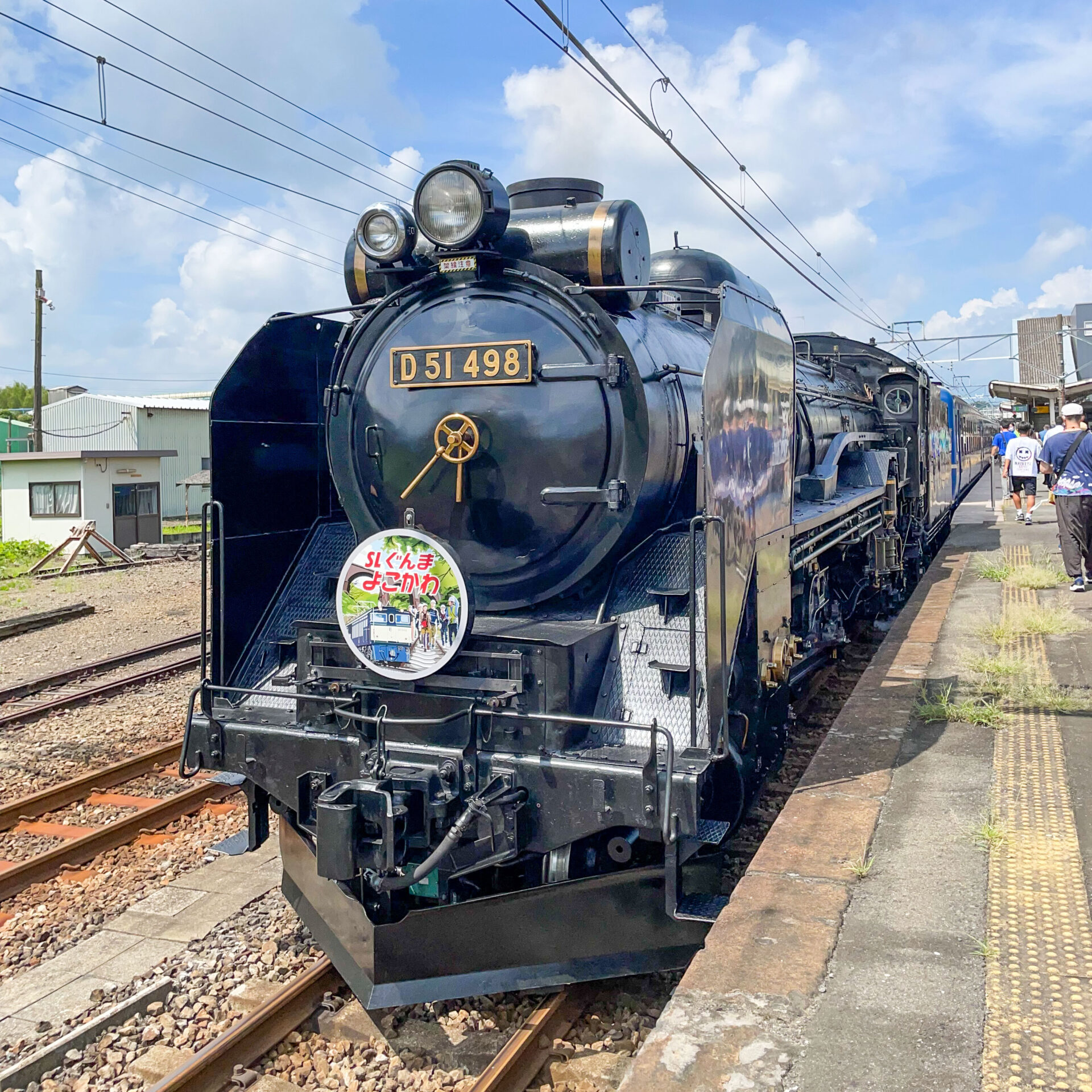 D51-498号機安中駅にて