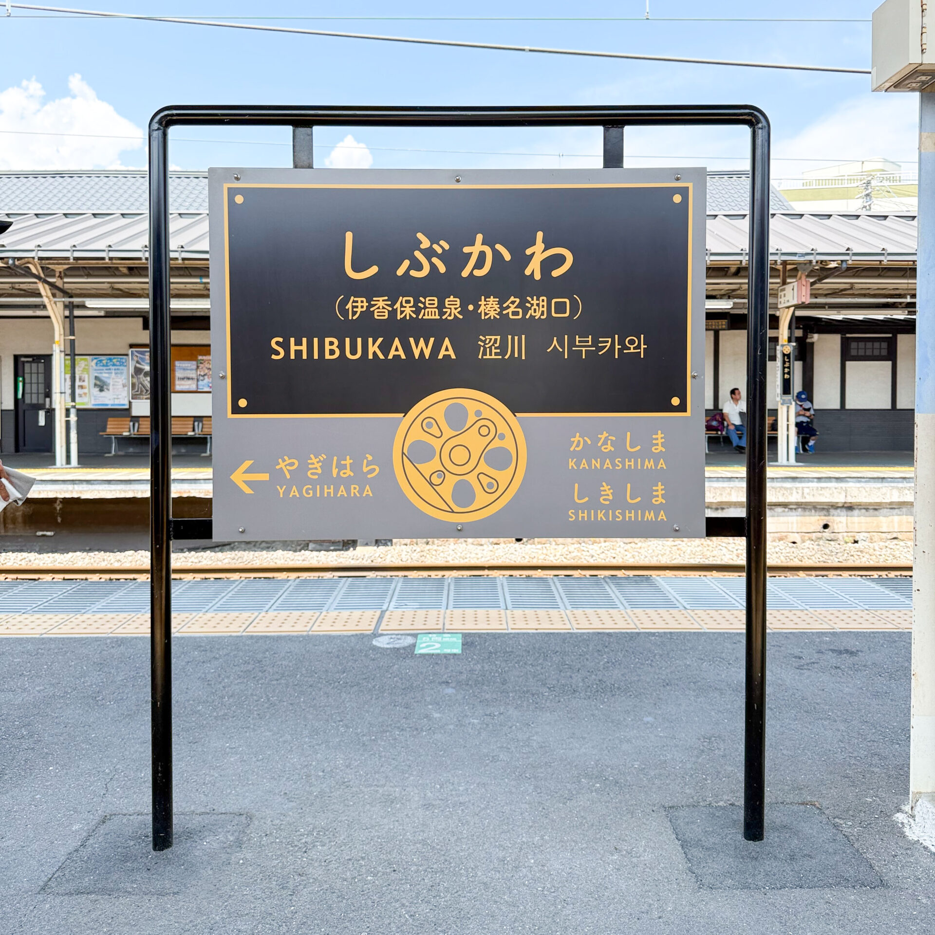 渋川駅駅名標