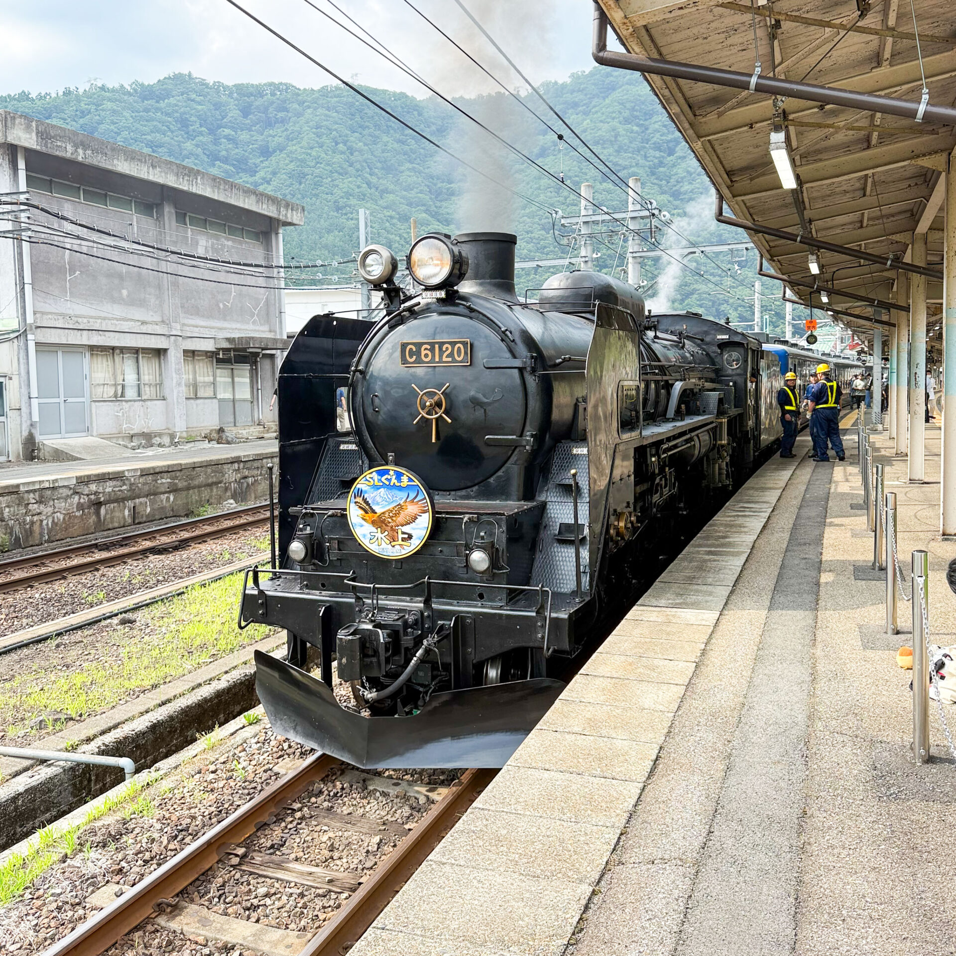 SLぐんま水上号水上駅にて