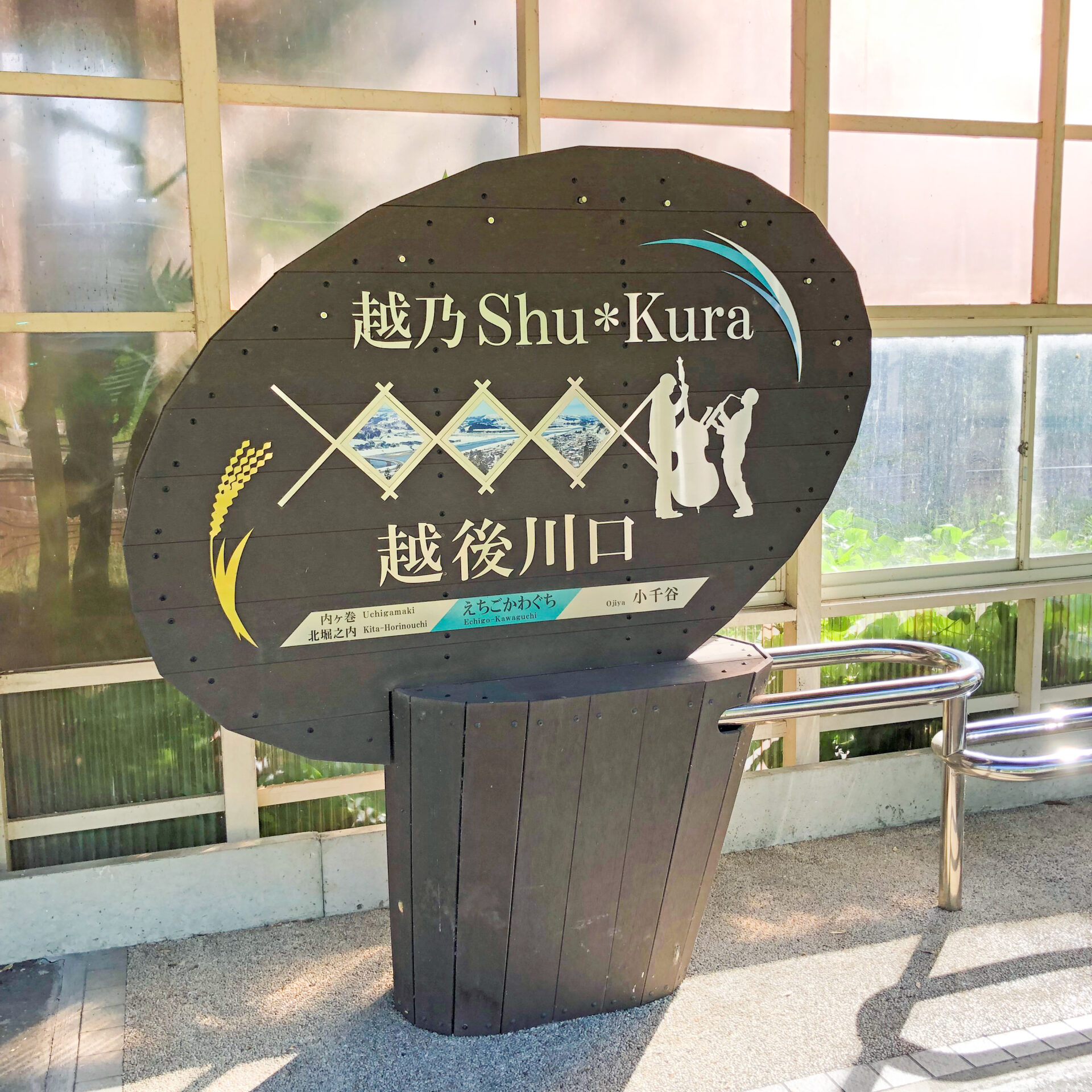 越後川口駅駅名標
