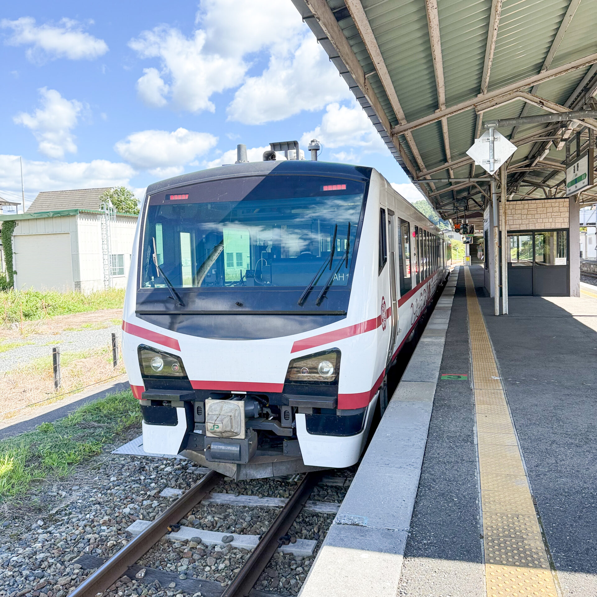 ひなび釜石号遠野駅にて