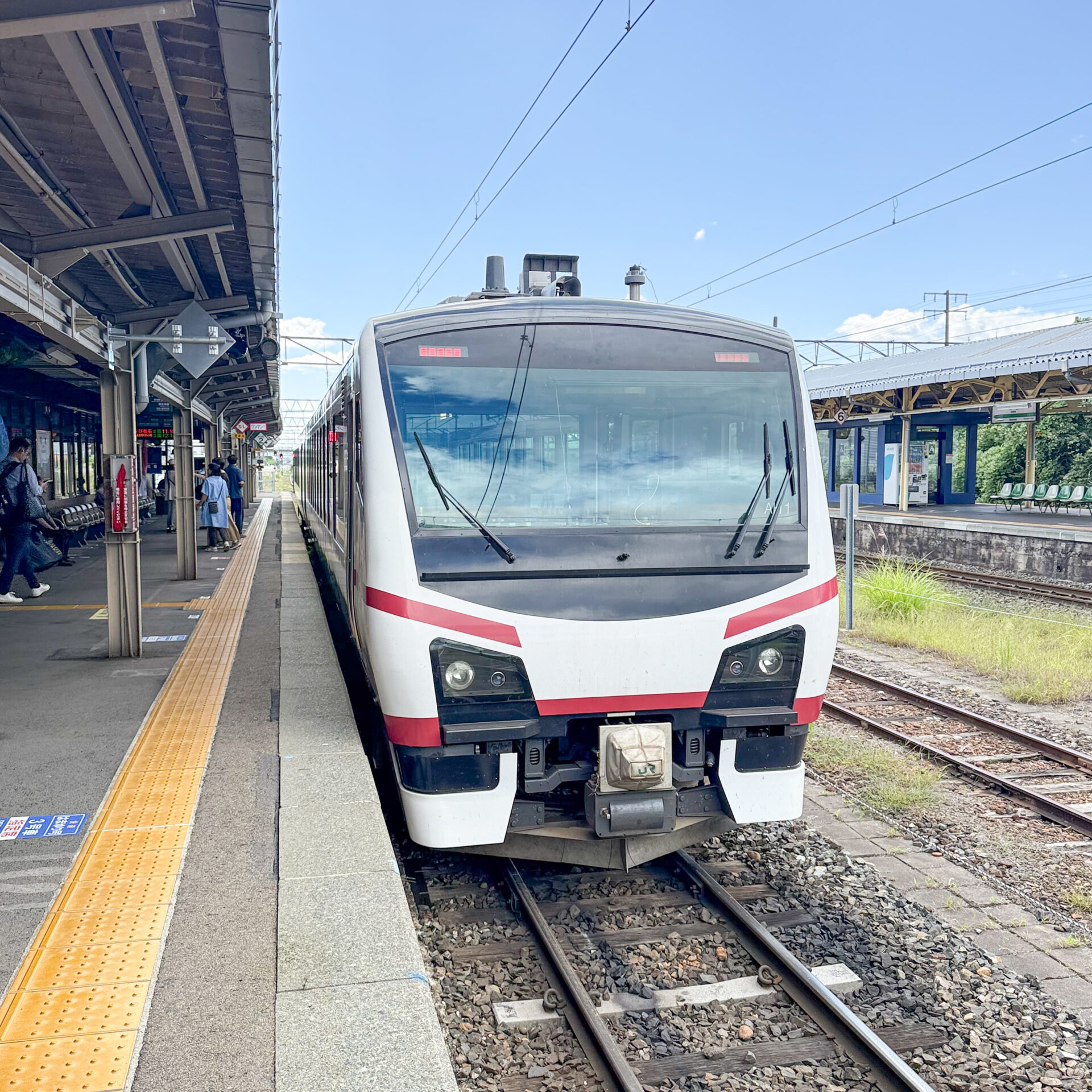 ひなび釜石号花巻駅にて