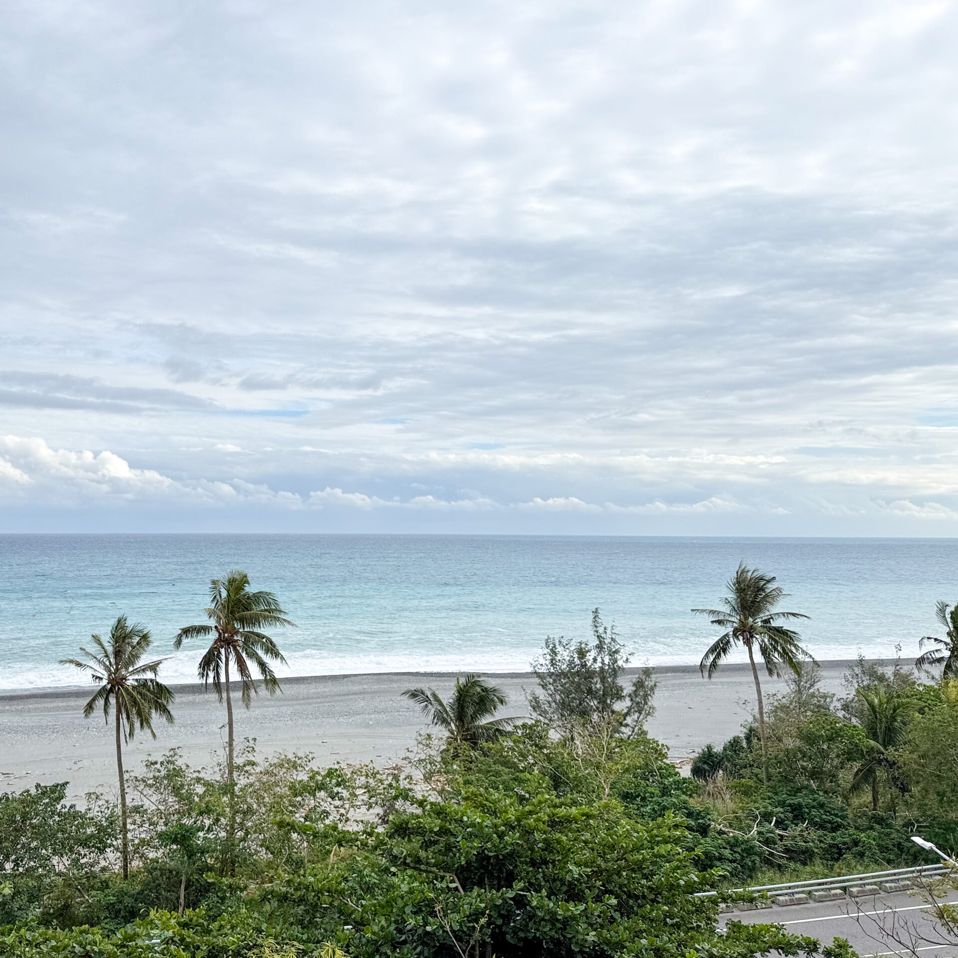 台鐵南廻線知本駅付近の車窓