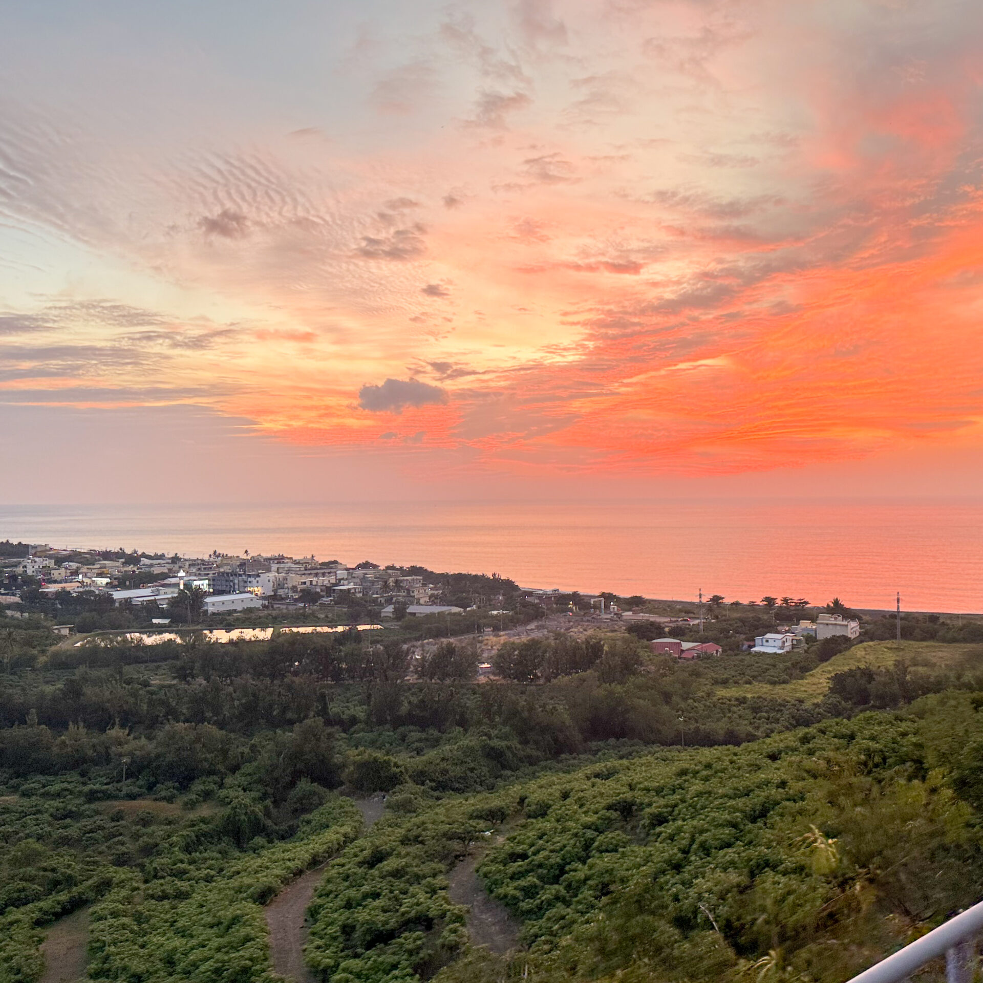 台鐵南廻線枋山駅付近の車窓