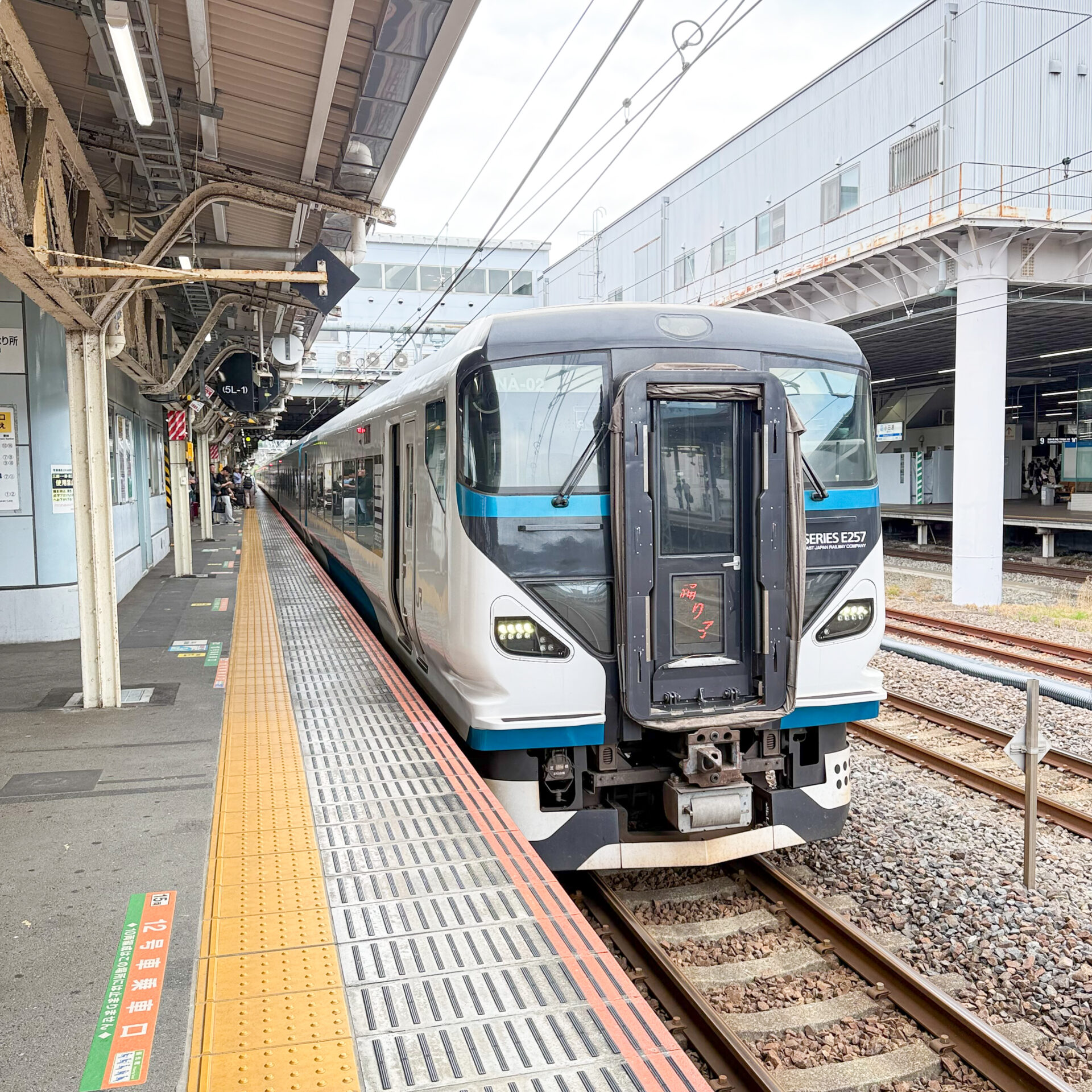 特急踊り子号小田原駅にて