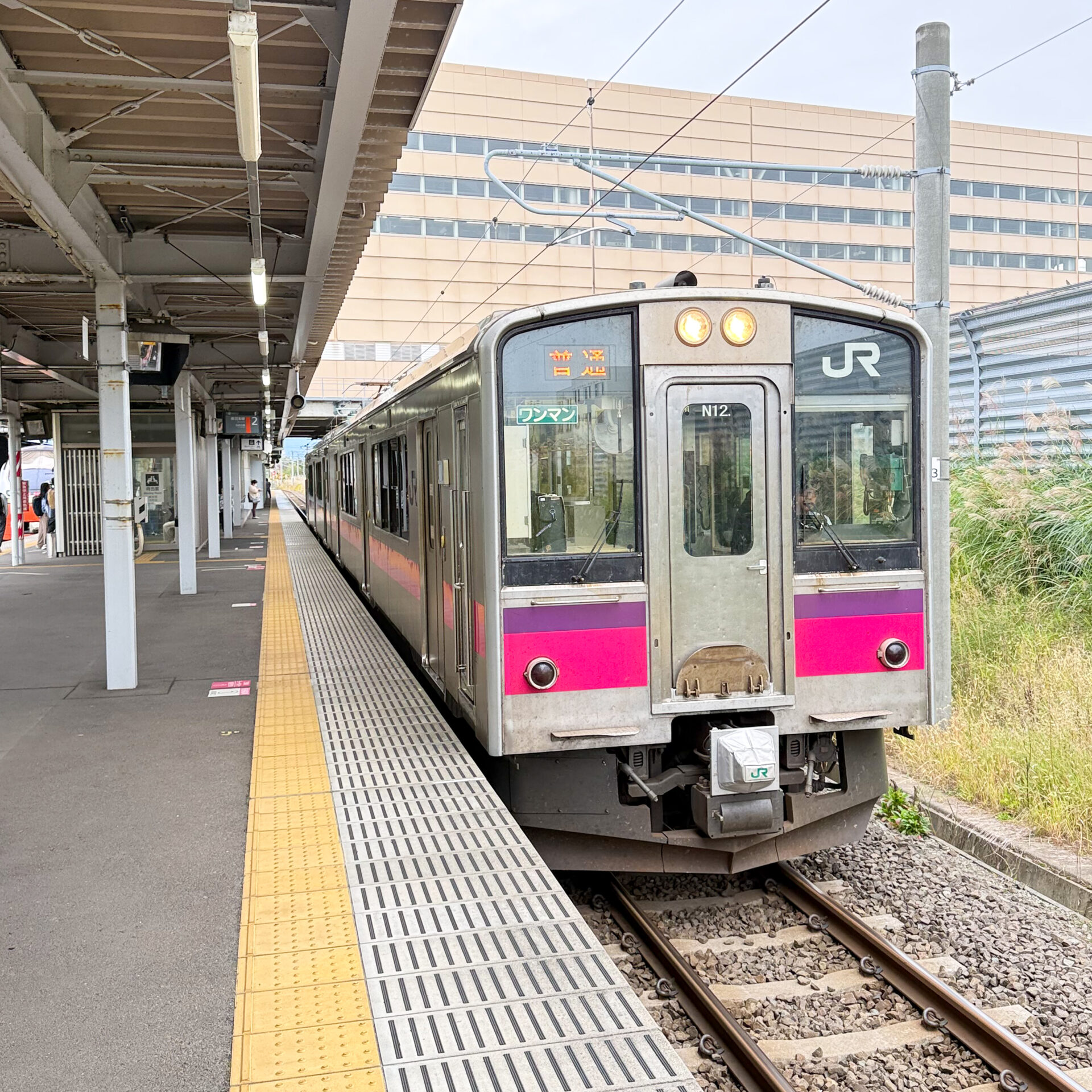 JR奥羽本線普通列車新青森駅にて